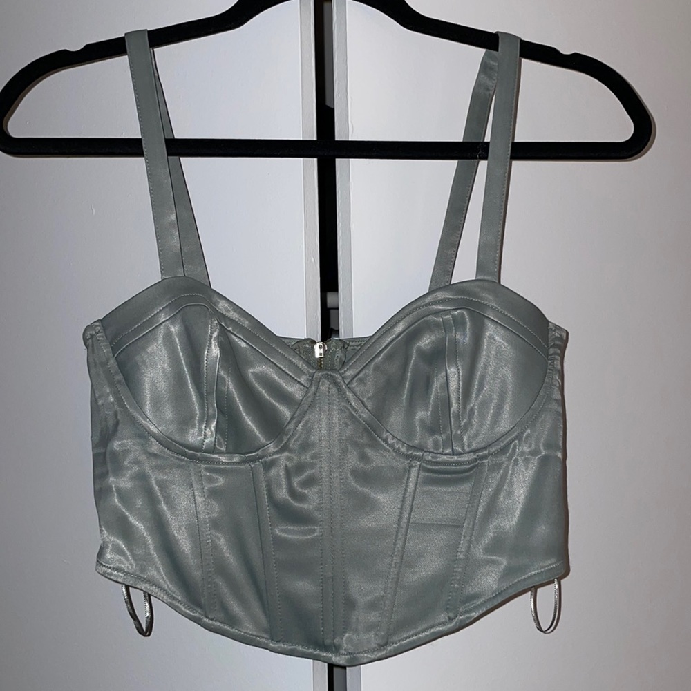 Zara Teal Bustier